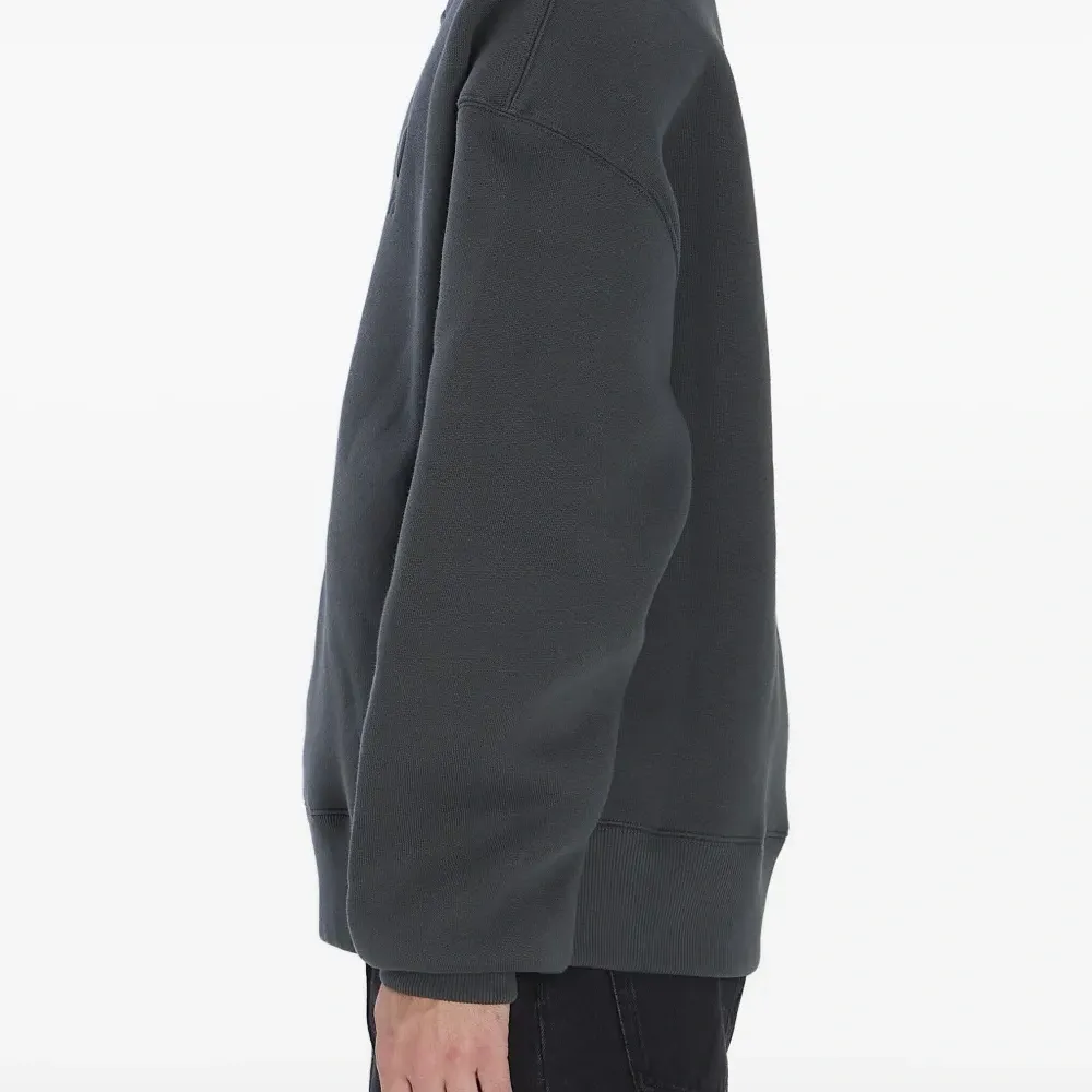 Флисовый свитшот с вышитым логотипом