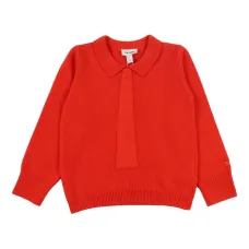 Свитер с завязкой на шее