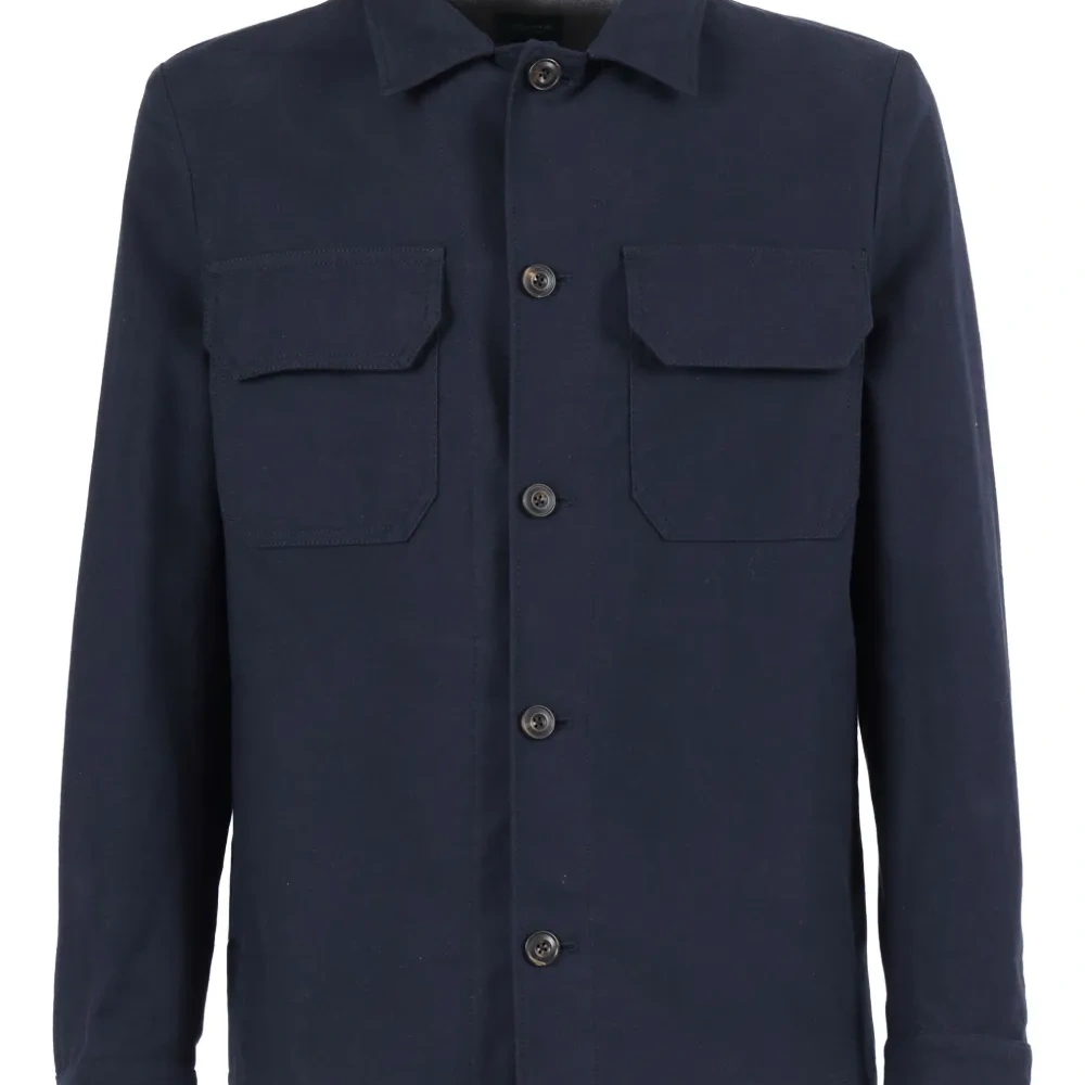 Рубашка-куртка с карманами с клапанами