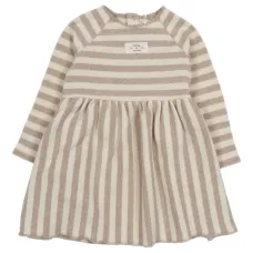 Платье в полоску с длинными рукавами