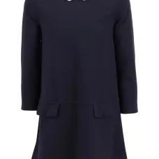 Мини-платье с воротником Питера Пэна