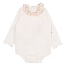 Боди с цветочным принтом и оборками