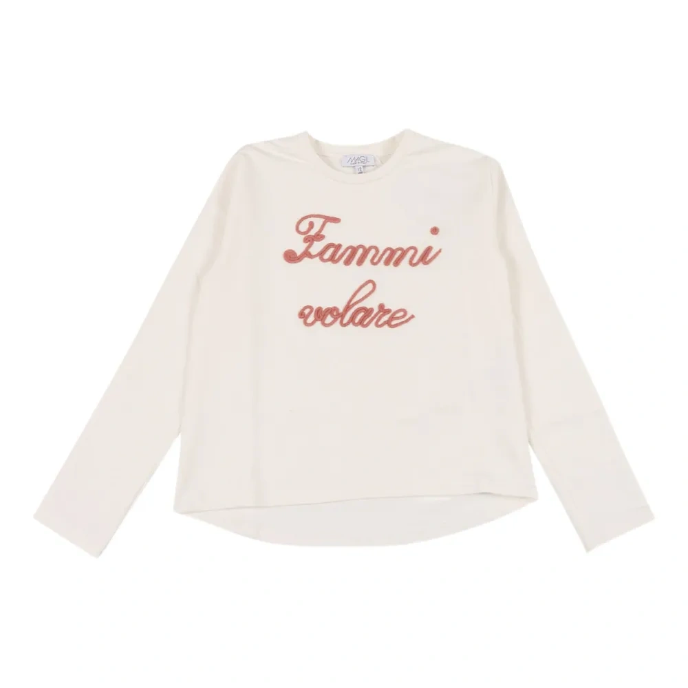 Футболка с вышивкой "Fammi Volare"