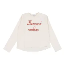 Футболка с вышивкой "Fammi Volare"