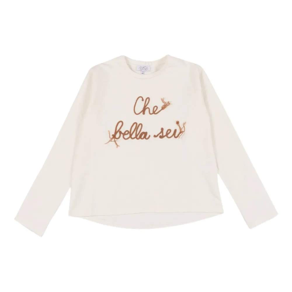 Футболка с вышивкой "Che Bella Sei"