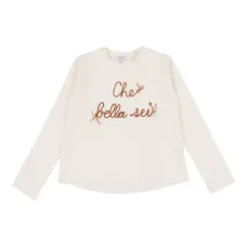 Футболка с вышивкой "Che Bella Sei"