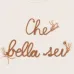 Футболка с вышивкой "Che Bella Sei"