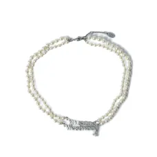 Колье с подвеской в виде двойной жемчужины Колье с подвеской в виде двойной жемчужины