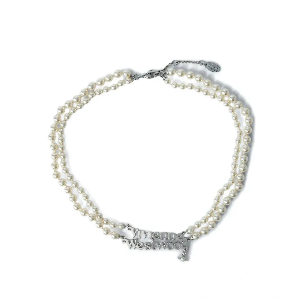 Колье с подвеской в виде двойной жемчужины