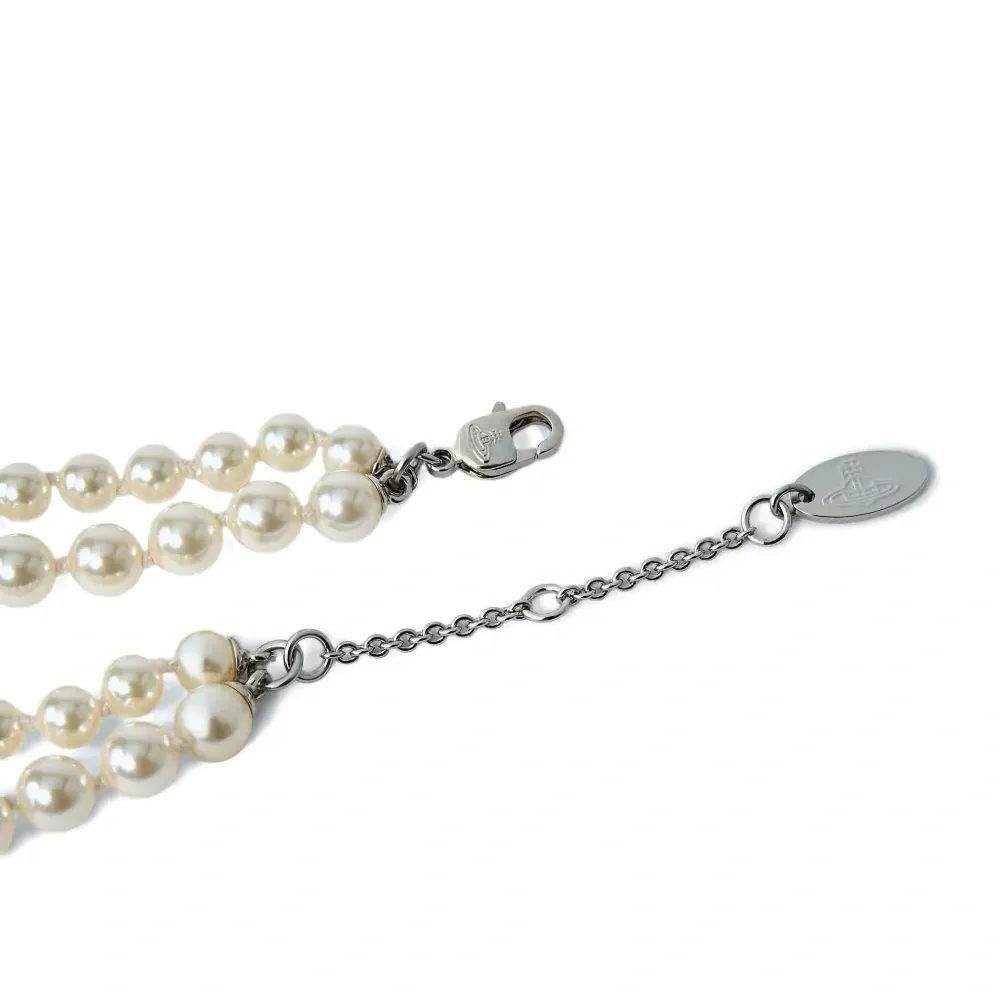 Колье с подвеской в виде двойной жемчужины