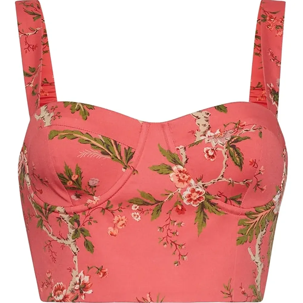 Топ Claudine на молнии с цветочным принтом