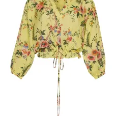 Топ Perrin с кулиской и цветочным принтом Топ Perrin с кулиской и цветочным принтом