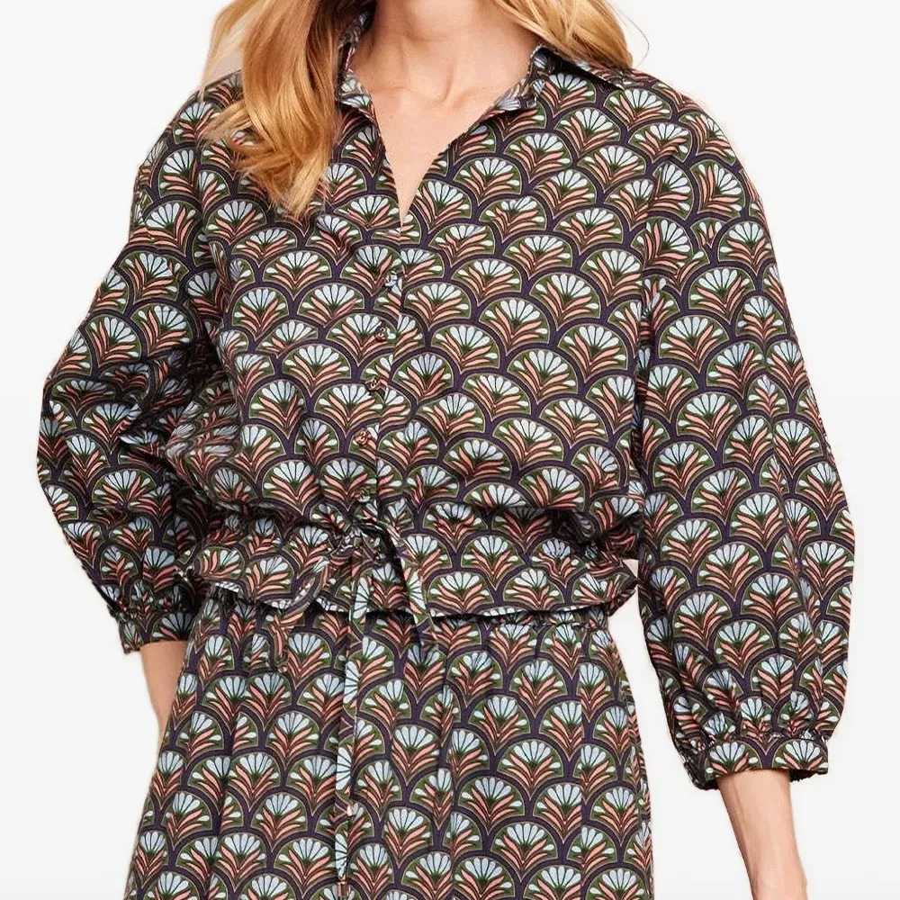 Блузка Hutton с кулиской и принтом