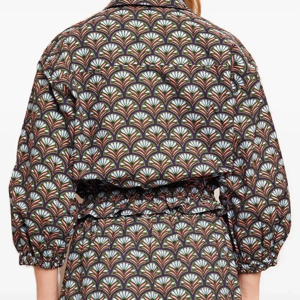 Блузка Hutton с кулиской и принтом