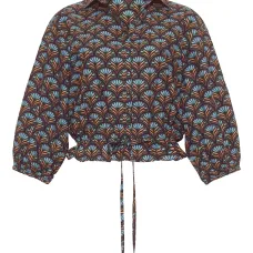 Блузка Hutton с кулиской и принтом Блузка Hutton с кулиской и принтом