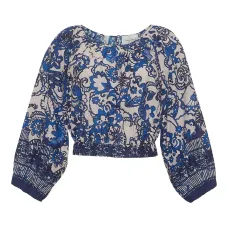 Блузка с цветочным принтом Блузка с цветочным принтом