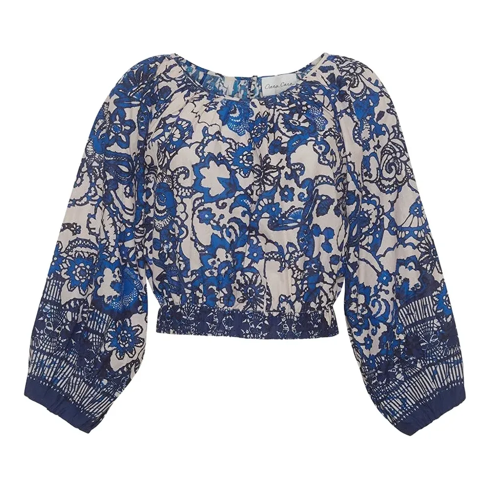 Блузка с цветочным принтом Блузка с цветочным принтом