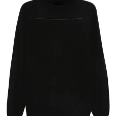 Свитер с воротником-стойкой