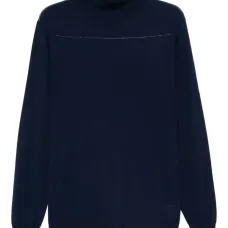 Свитер с воротником-стойкой