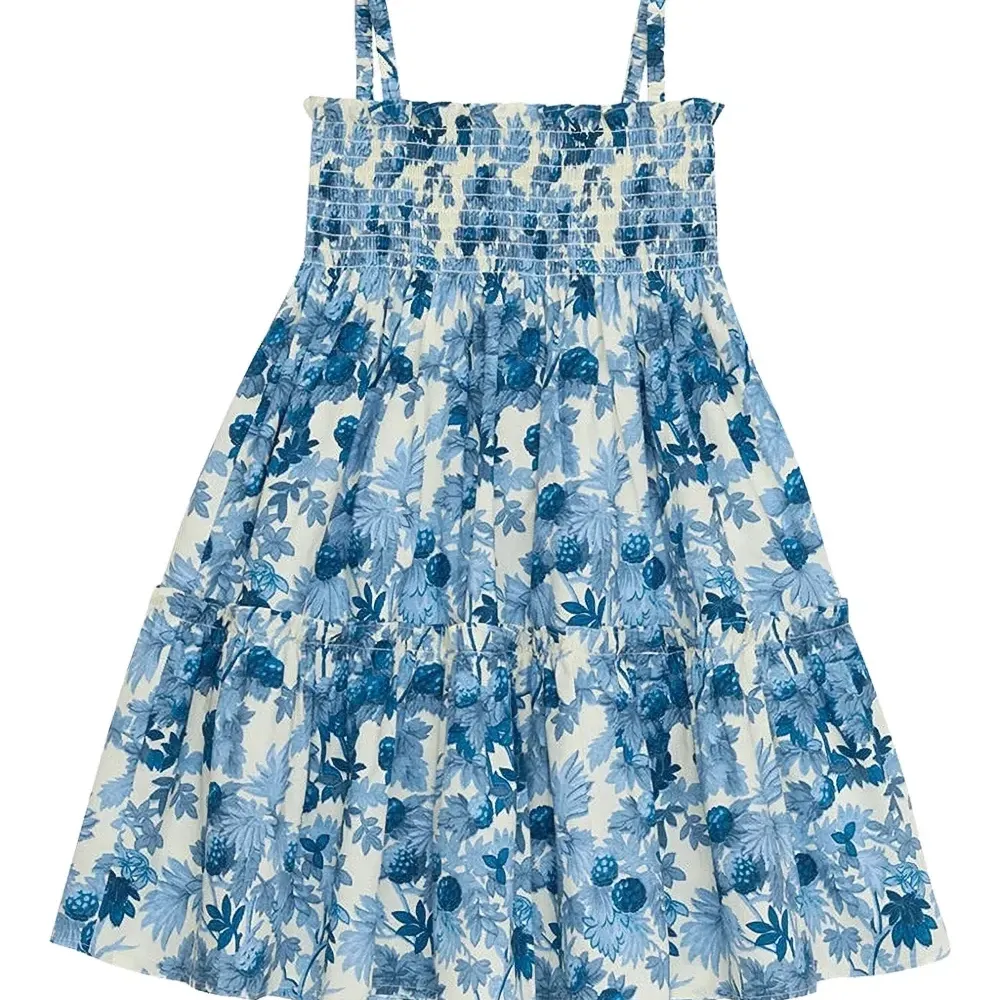 Платье со сборками и цветочным принтом