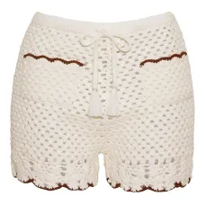 Короткие шорты с фестонами Короткие шорты с фестонами