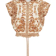 Топ Octavia с кулиской и принтом Топ Octavia с кулиской и принтом