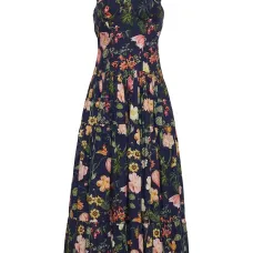 Ярусное платье миди Santiago с цветочным принтом