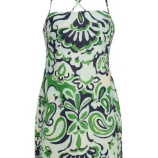 Платье мини с геометричным принтом