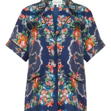 Топ Portofino с короткими рукавами и цветочным принтом Топ Portofino с короткими рукавами и цветочным принтом