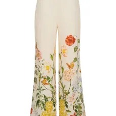 Льняные брюки Mayflower с цветочным принтом