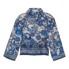 Рубашка с цветочным принтом