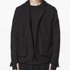 Жакет из шерсти с накладными карманами