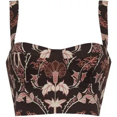 Топ-корсет Claudine с цветочным принтом