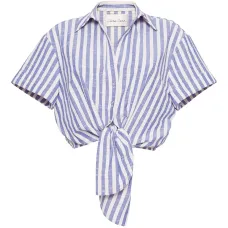 Полосатый топ с завязками