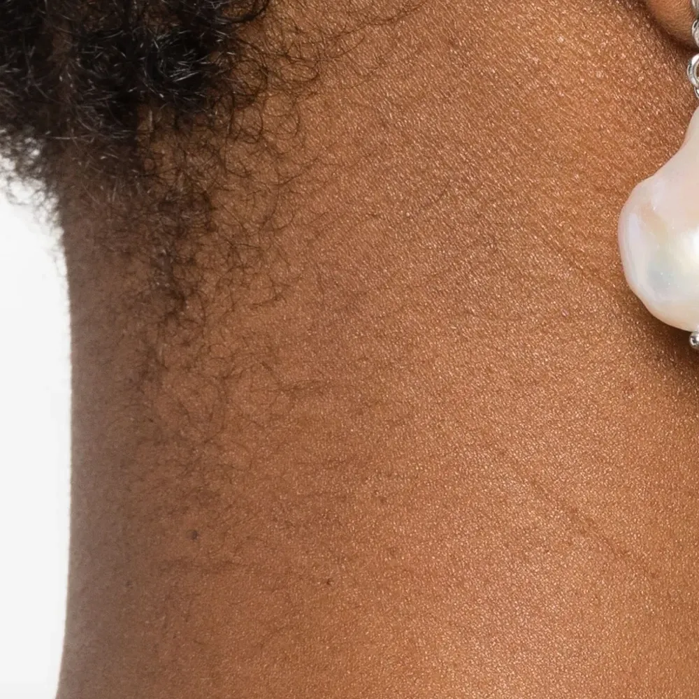 Серьги с жемчугом в форме розы