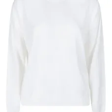 Хлопковый свитер с круглым вырезом