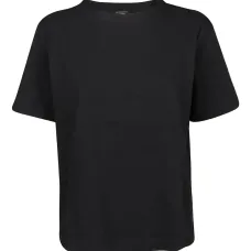 Хлопковая футболка с круглым вырезом