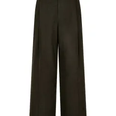 Плиссированные брюки на пуговицах