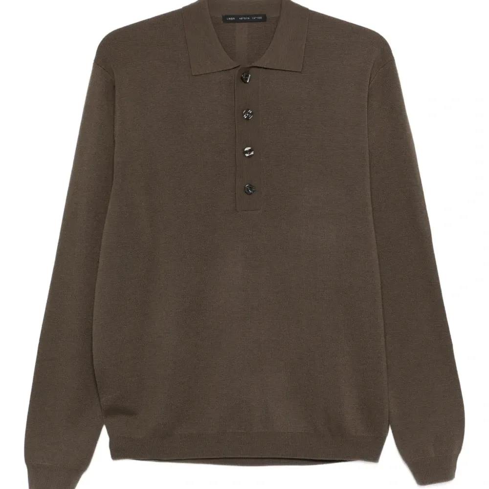 Тонко вязаное поло