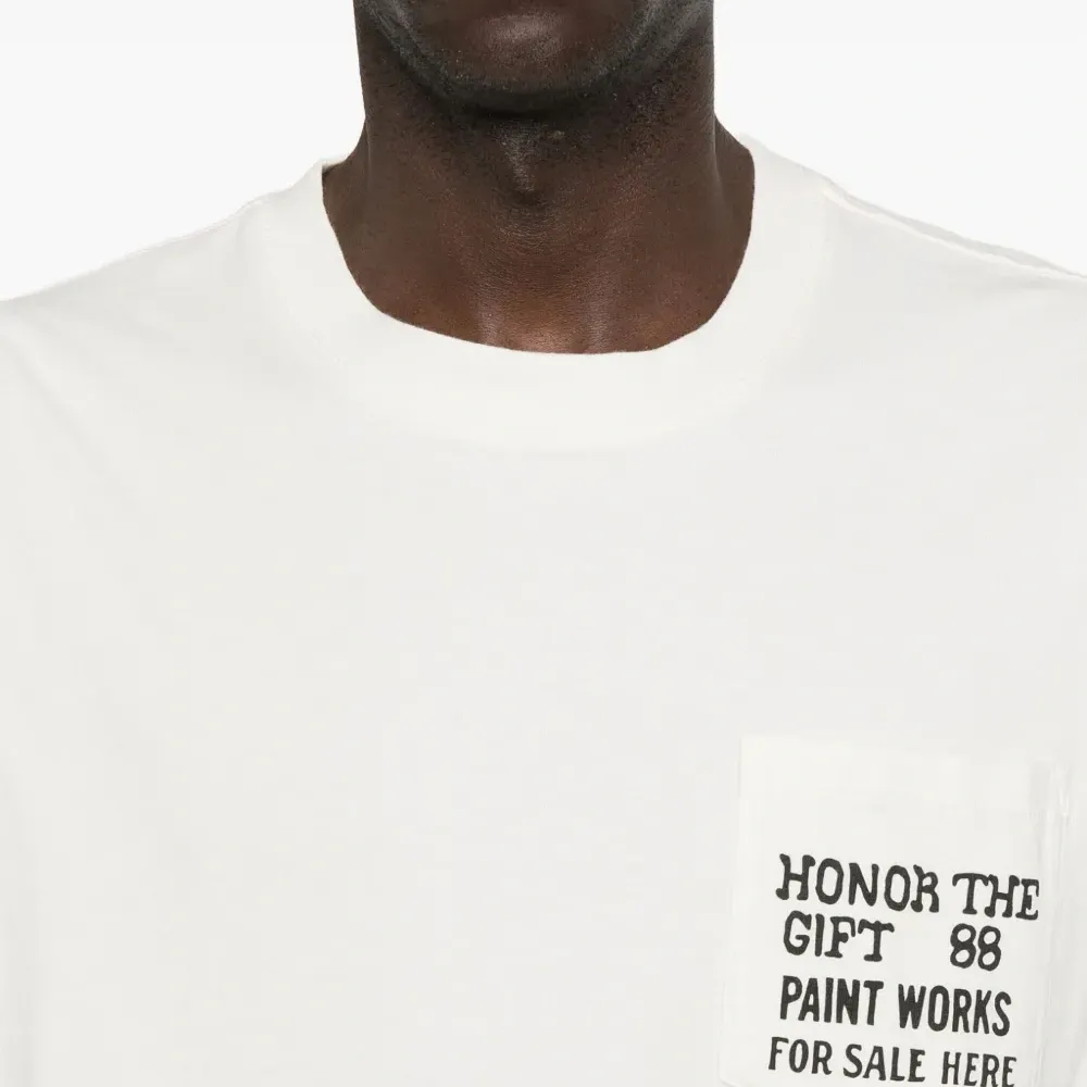 Футболка с принтом и нагрудным карманом