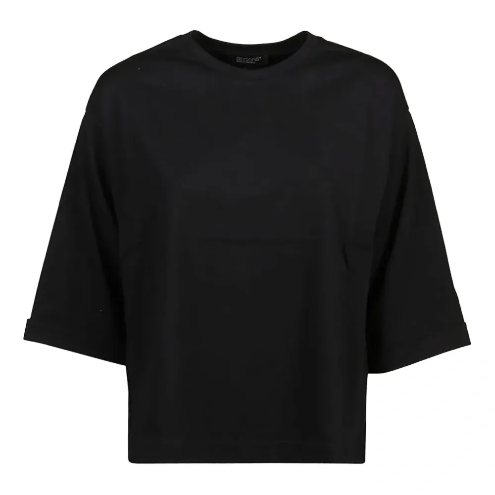 Футболка из хлопка с круглым вырезом