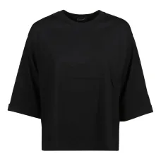 Футболка из хлопка с круглым вырезом