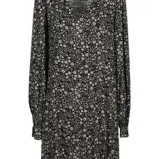 Платье с цветочным принтом и присборенной отделкой