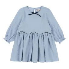 Платье Ava с оборками и бантом