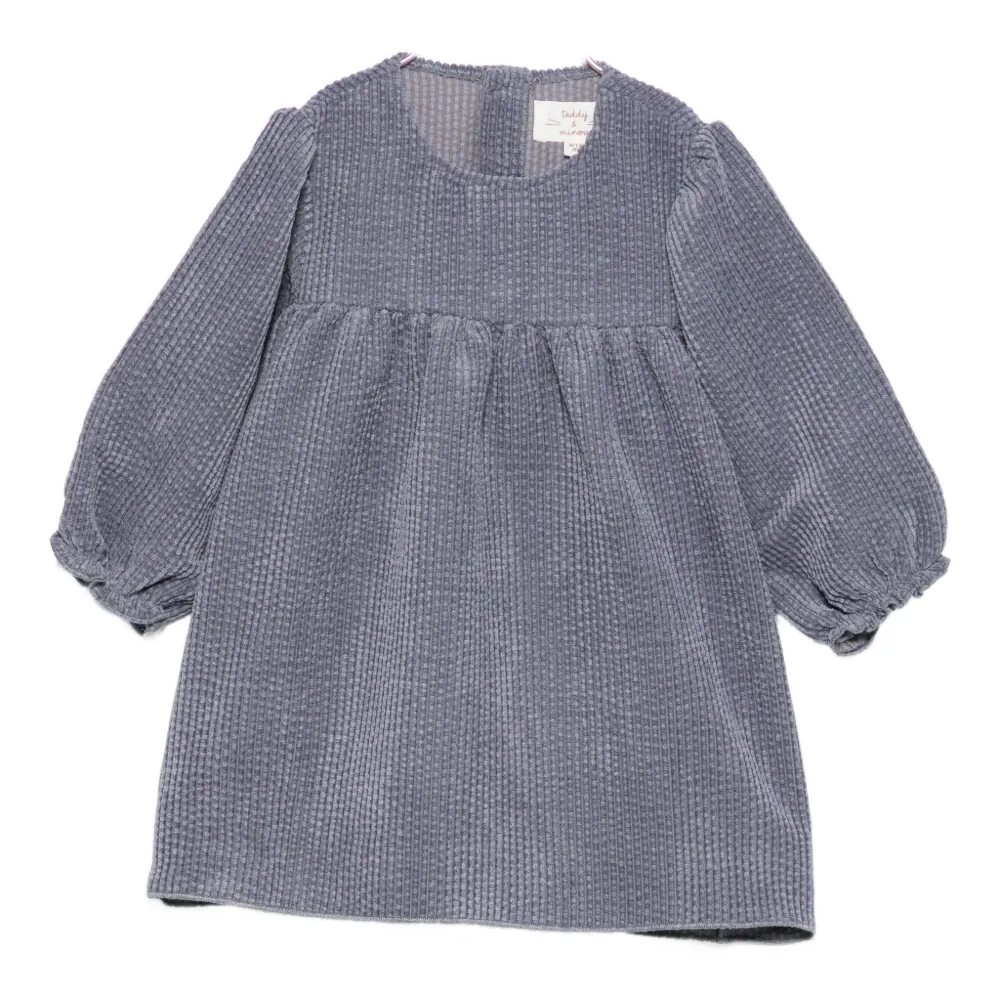 Платье вафельной вязки