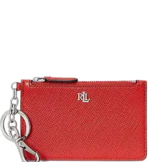 Кожаный держатель для карточек с брелком