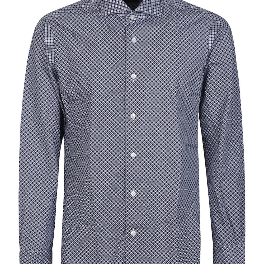 Геометрическая рубашка из хлопка