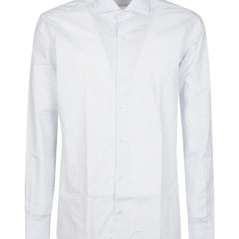 Хлопковая рубашка с длинными рукавами