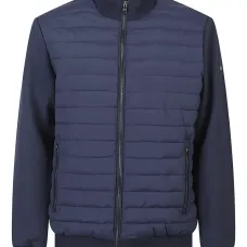 Бомбер со стегаными вставками