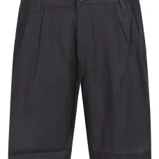 Льняные шорты с защипами